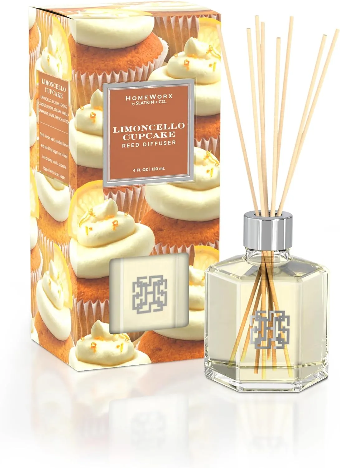 HomeWorx by SLATKIN   CO. Limoncello Cupcake Reed Stick Diffuser