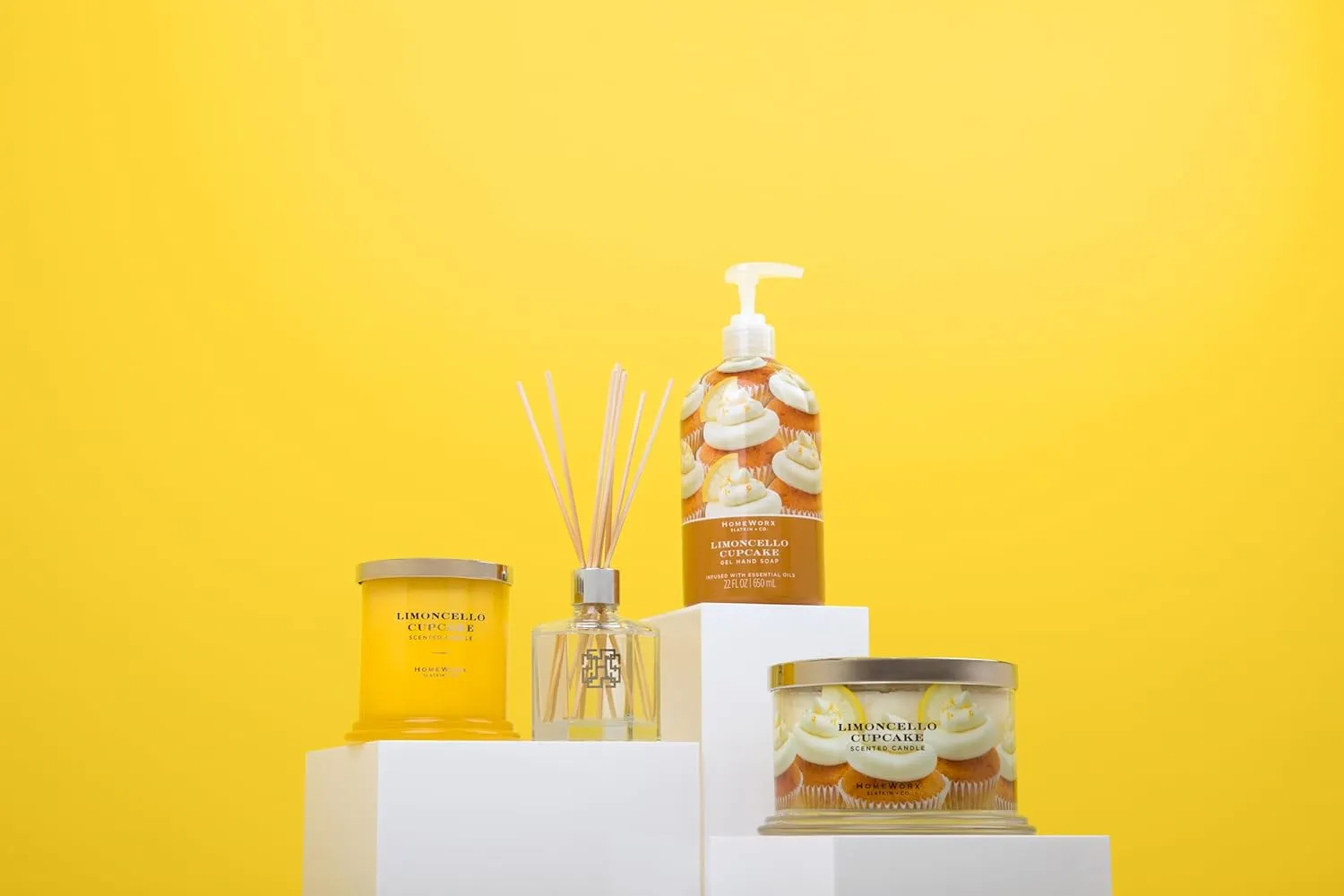 HomeWorx by SLATKIN   CO. Limoncello Cupcake Reed Stick Diffuser