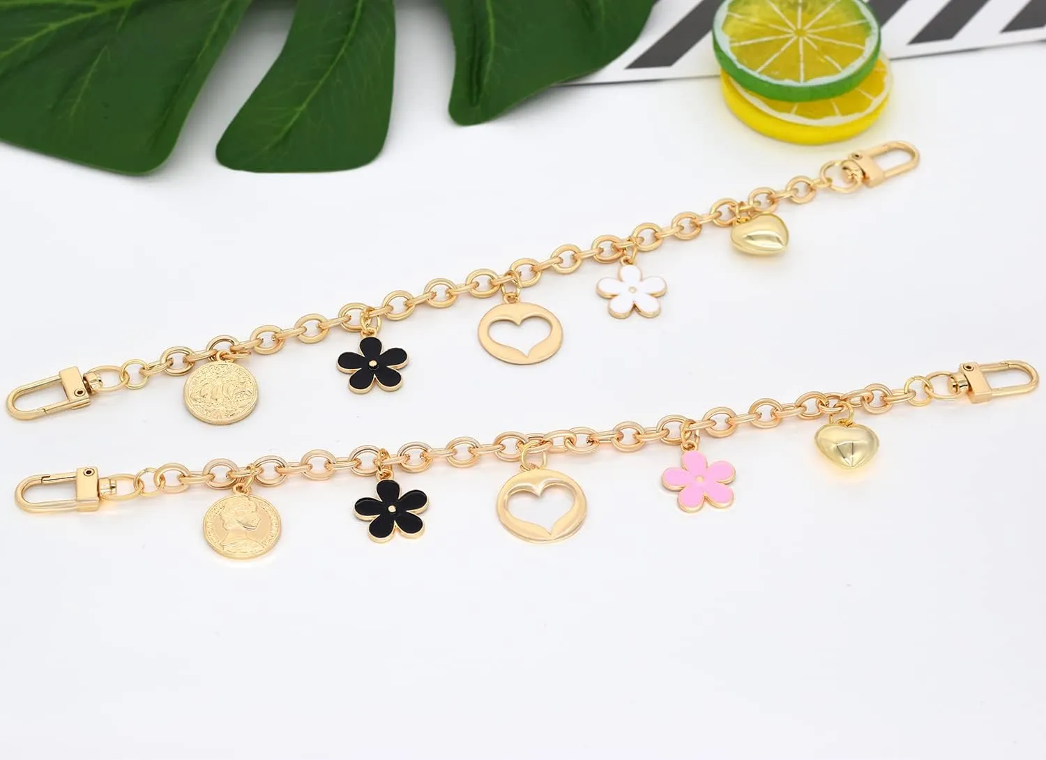 HOSBY Bag Charm Handbag Chains Decoration for Women, Sparkling Pendant Accessories for Purse Designer Shoulder Bag