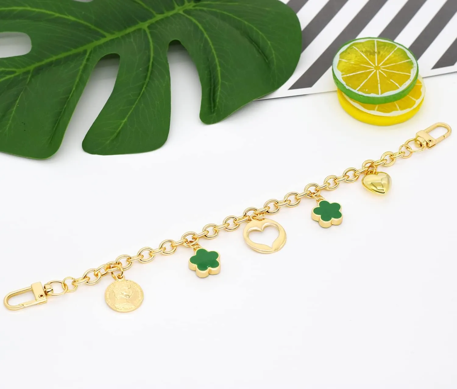 HOSBY Bag Charm Handbag Chains Decoration for Women, Sparkling Pendant Accessories for Purse Designer Shoulder Bag