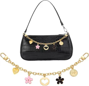 HOSBY Bag Charm Handbag Chains Decoration for Women, Sparkling Pendant Accessories for Purse Designer Shoulder Bag