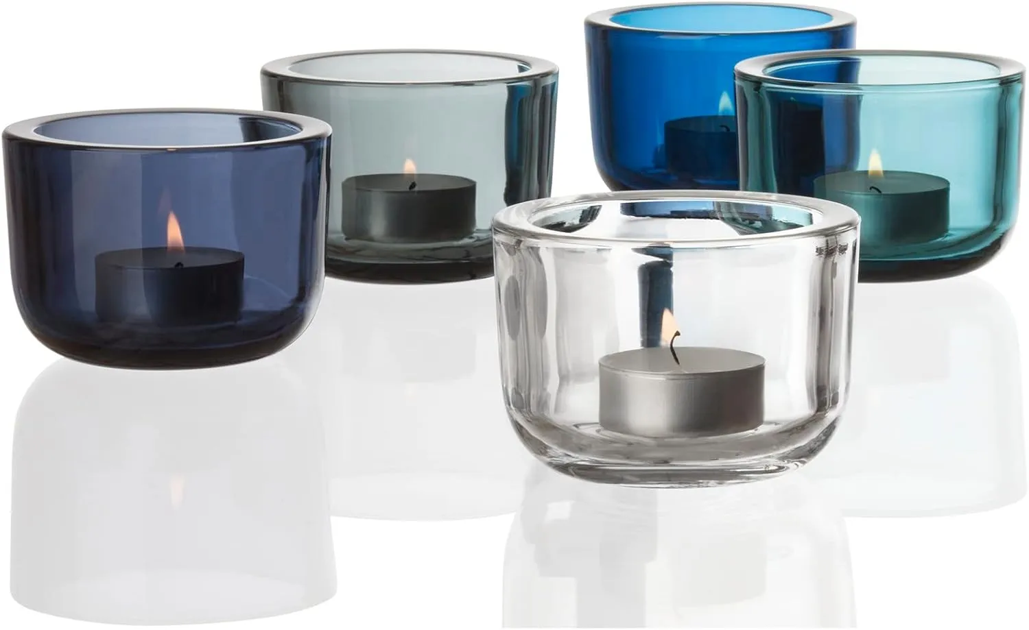 iittala 1026846 Candle Holder, Valkea, Clear, Approx. φ3.3 x H2.4 inches (85 x 60 mm)