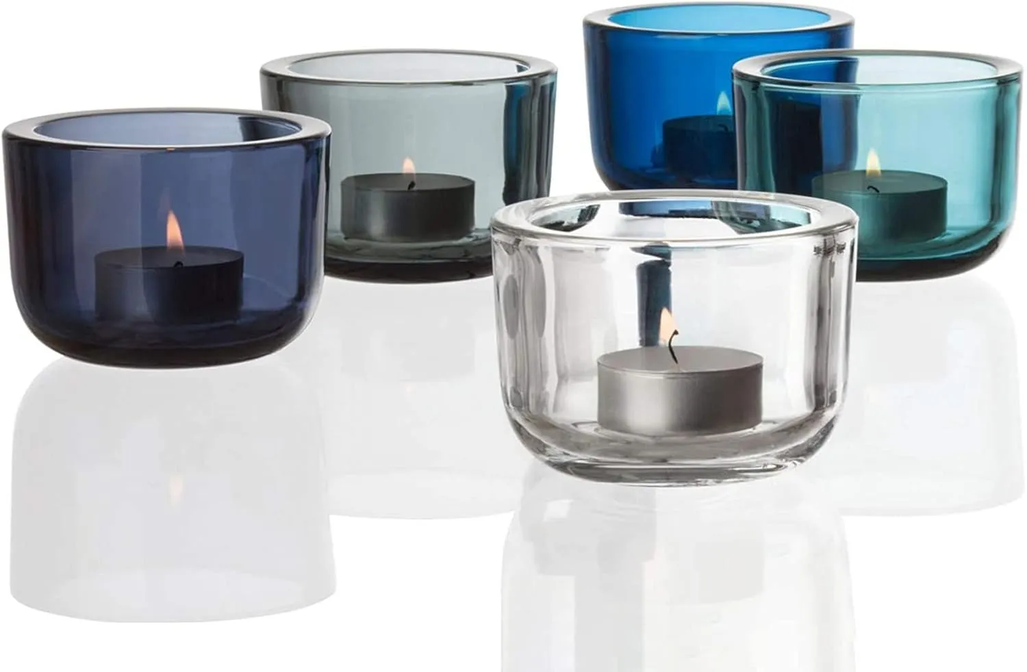 iittala 1026847 Valkea Candle Holder, Gray, Approx. Diameter 3.3 x Height 2.4 inches (85 x 60 mm)