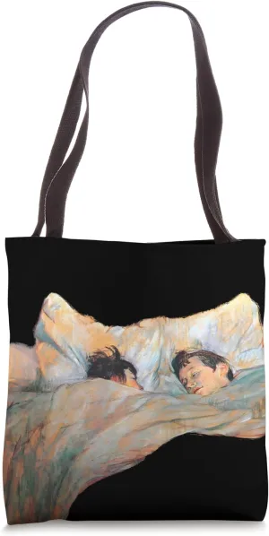 In bed by Henri de Toulouse-Lautrec Tote Bag