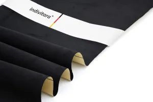 indivitara® Microfiber Suede Fabric self Adhesive car Wrapping Film Imitation Leather - Stretch Elastic Fabric (19.68x50.05in. Premium Black)