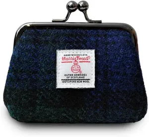 Islander The Coin Purse Made of Harris Tweed (Blackwatch Tartan)