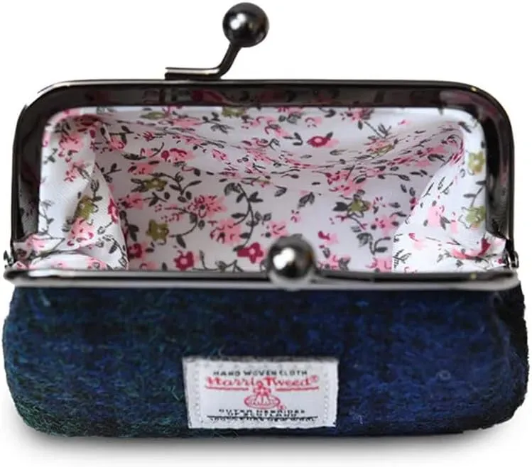 Islander The Coin Purse Made of Harris Tweed (Blackwatch Tartan)