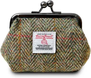 Islander The Coin Purse Made of Harris Tweed (Chestnut Herringbone)