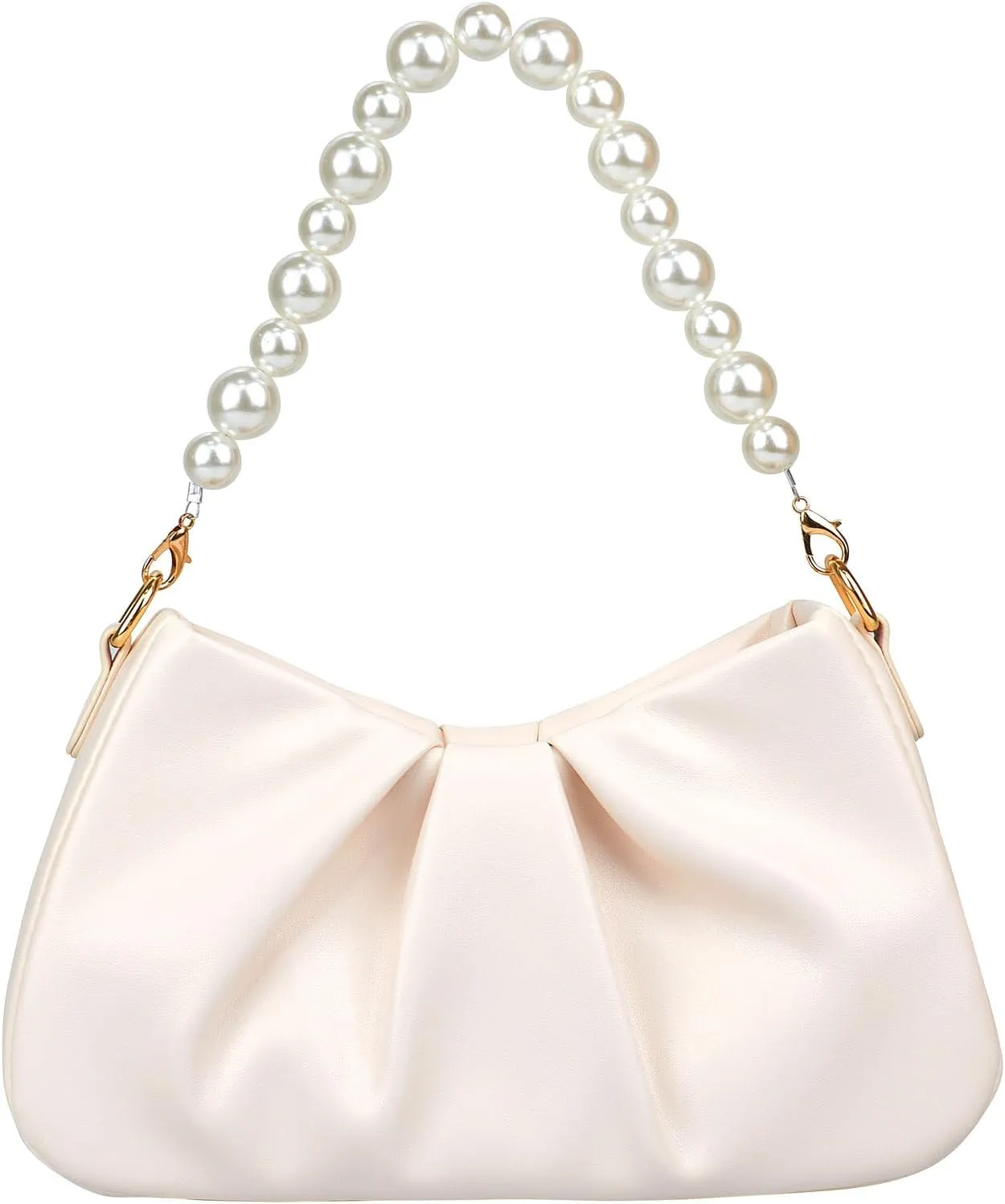 IwIeIaIrI Mini Purse Shoulder Bags - Cute Hobo Tote Handbag Clutch Purses For Women Trendy Pearl Bag