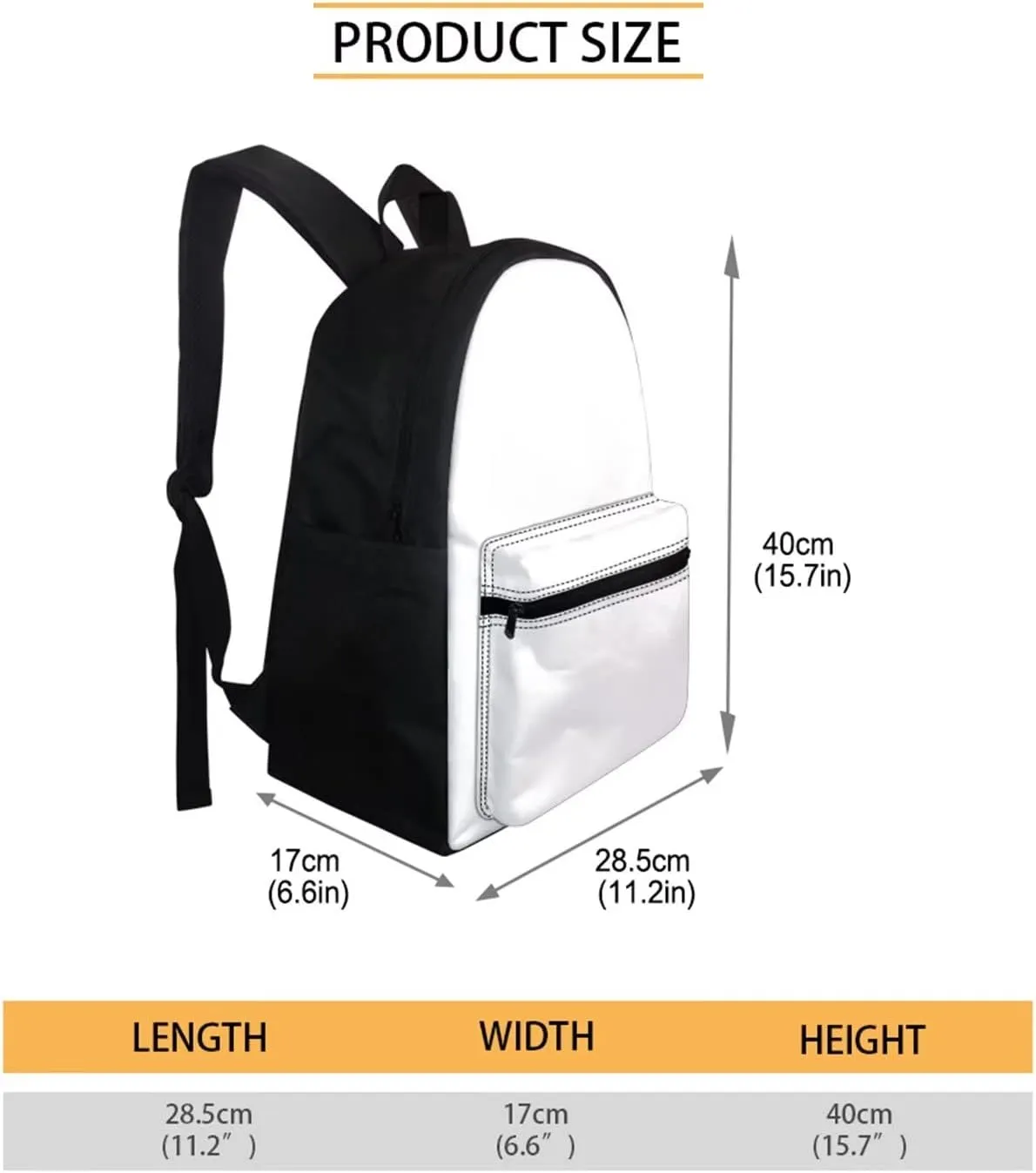 Jeiento Women Girls School Backpack Cartoon White Cat Flowers Style Big Capacity Multi-Purpose Backpack with Pockets Casual Daypack for Travel Hiking Camping