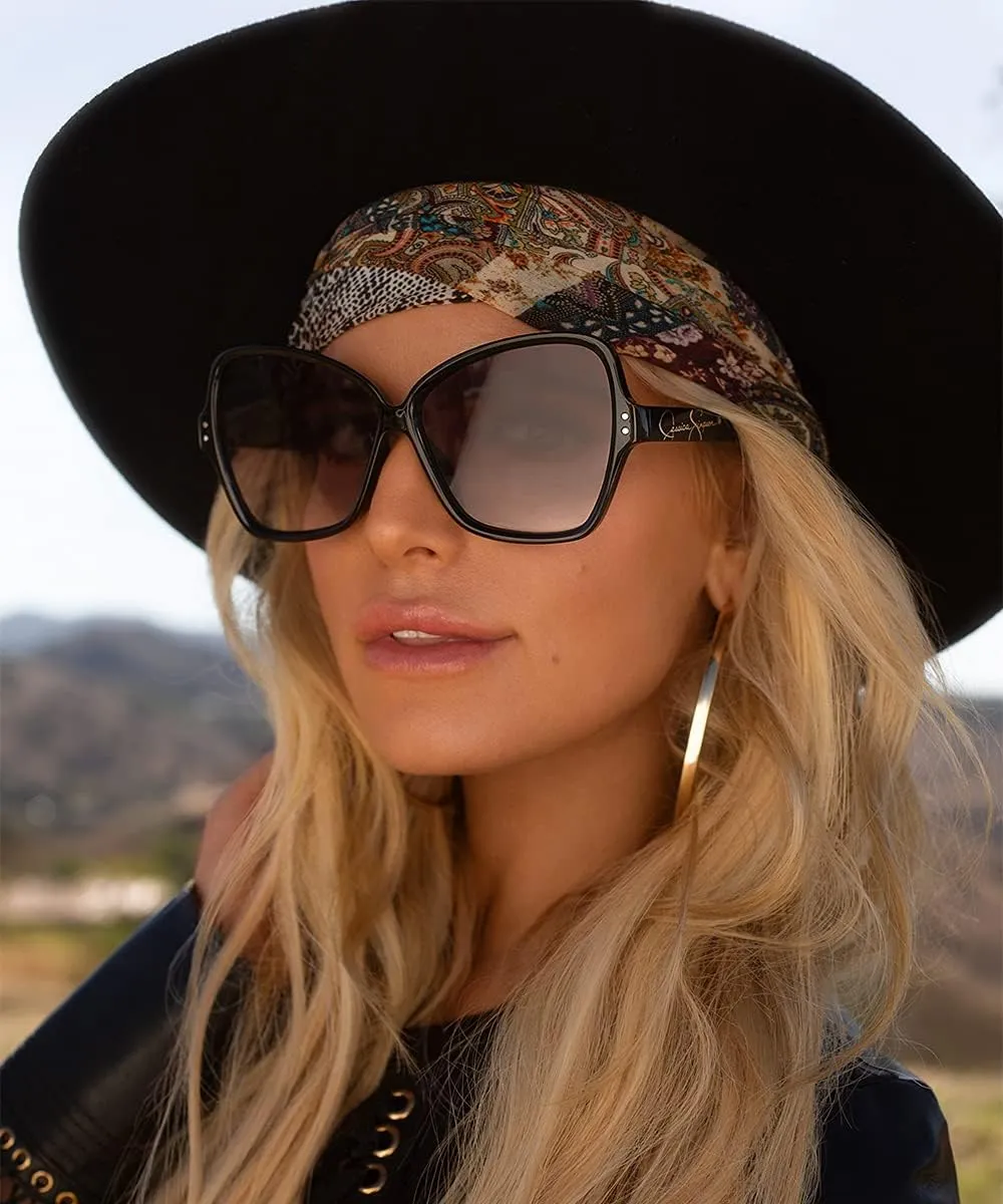 Jessica Simpson Women's J5393 Timeless and Elegant Vintage Oval Sunglasses