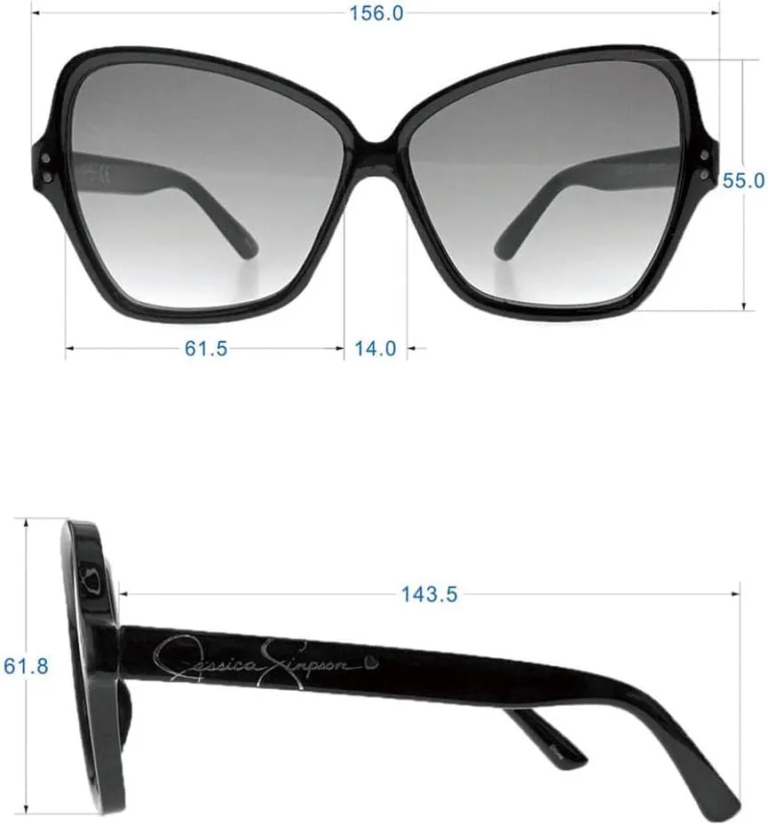 Jessica Simpson Women's J5393 Timeless and Elegant Vintage Oval Sunglasses