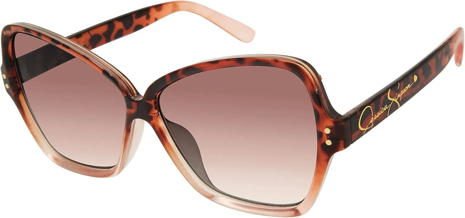 Jessica Simpson Women's J5393 Timeless and Elegant Vintage Oval Sunglasses