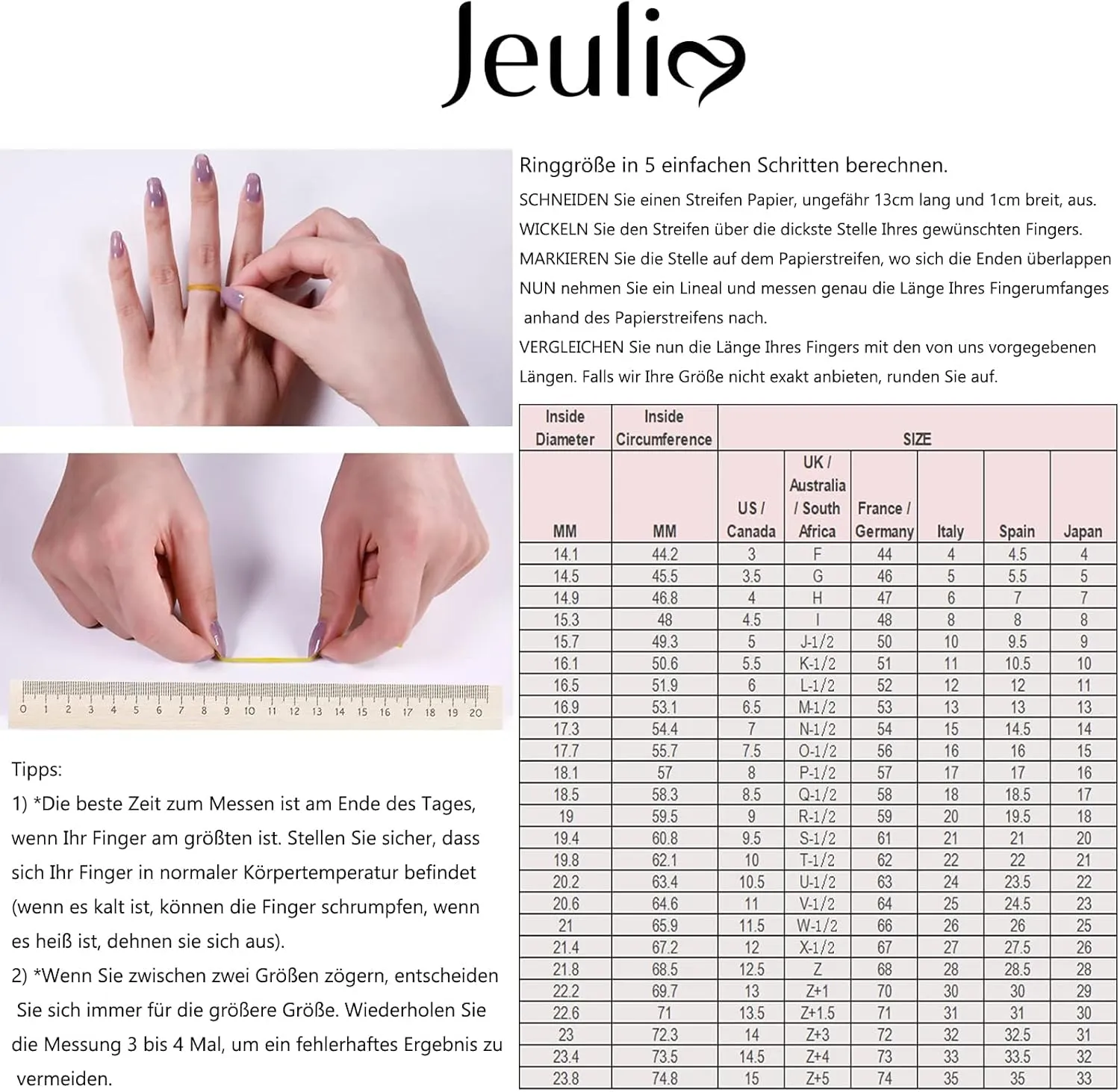 Jeulia Crossover Sterling Silver Women's Band Fashion Anniversary Promise Engagement Ring for Women With Gift Jewelry Box