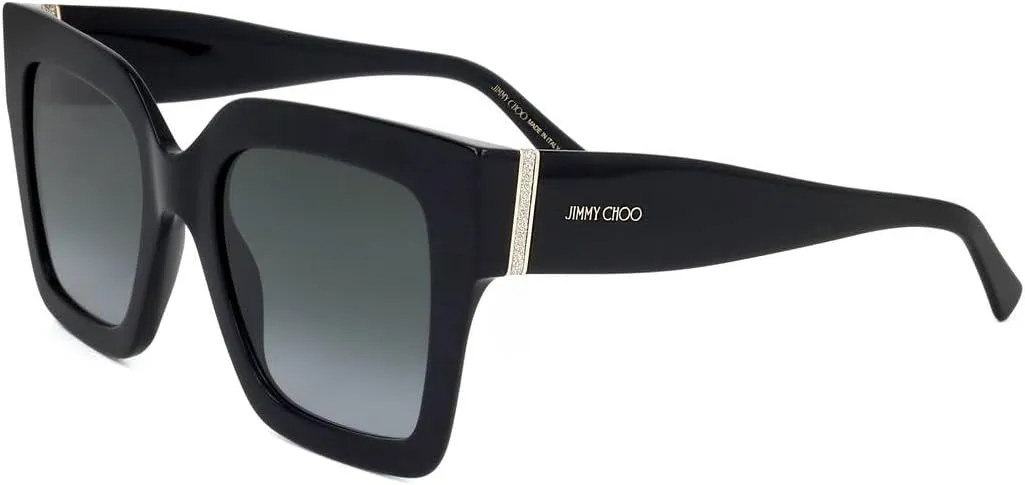 JIMMY CHOO EDNA/S Black/Grey Shaded 52/22/145 women Sunglasses