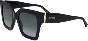 JIMMY CHOO EDNA/S Black/Grey Shaded 52/22/145 women Sunglasses