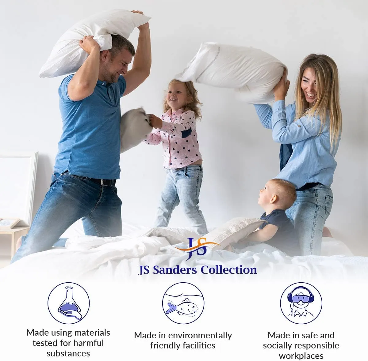 JS Sanders Collection Split Head King Sheets Sets for Adjustable Beds-Top Split King Sheets Sets (4 Pcs) King 28 Inch Down Sheets Taupe 15 Inch Deep Sheets