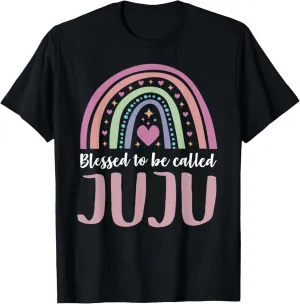 Juju Tee Shirt for Grandma Women Mothers Day Blessed Juju T-Shirt
