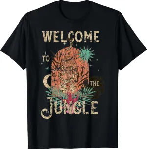Jungle Tiger Welcome To Our Jungle Tiger Lover Hiking T-Shirt