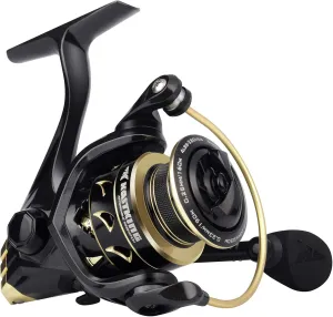 KastKing Valiant Eagle Gold Spinning Reel - 6.2:1 High-Speed Gear Ratio, Freshwater and Saltwater Fishing Reel, Faster Line Retrieve, Braid Ready Spool, 7 1 Shielded Stainless Steel Ball Bearings