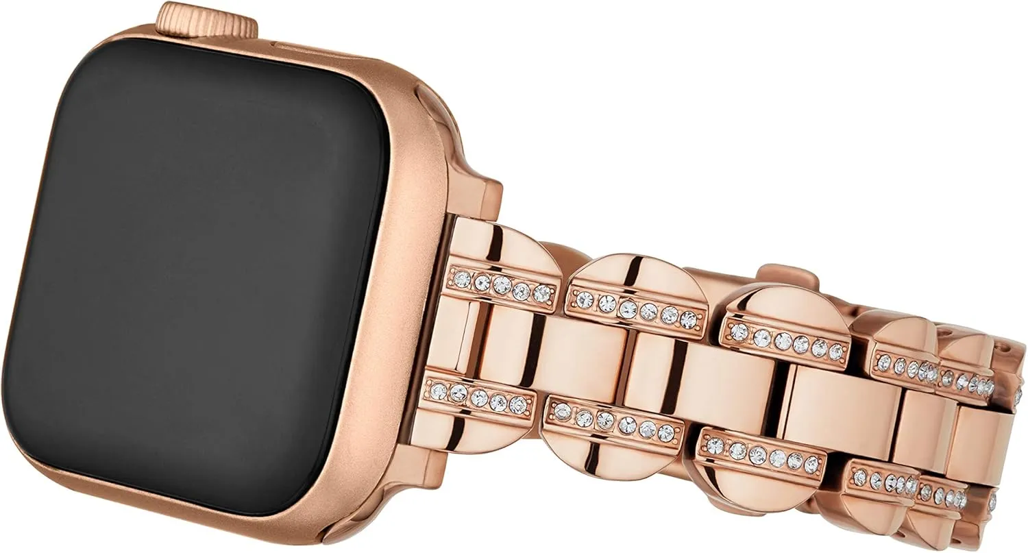 Kate Spade New York Designer Interchangeable Stainless Steel Band Compatible with Your 38/40/41mm Apple Watch Series 9/8/7/6/5/4/3/2/1/SE