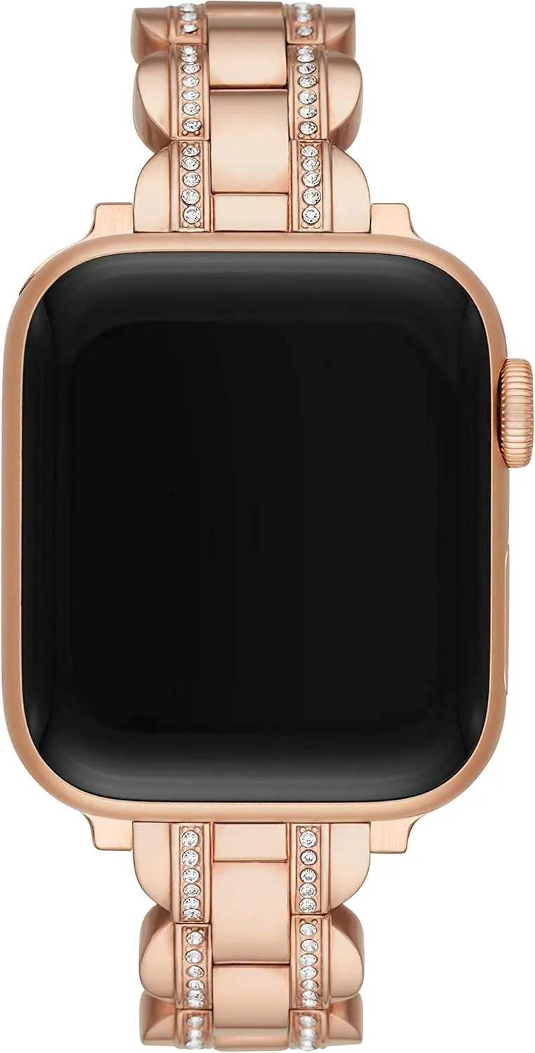 Kate Spade New York Designer Interchangeable Stainless Steel Band Compatible with Your 38/40/41mm Apple Watch Series 9/8/7/6/5/4/3/2/1/SE