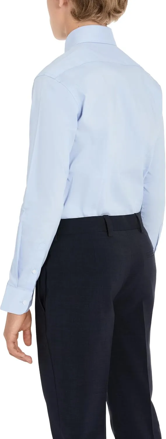 Kenneth Cole REACTION Boys' Dress Shirt with Clip-on Tie Set, Sizes 8-20