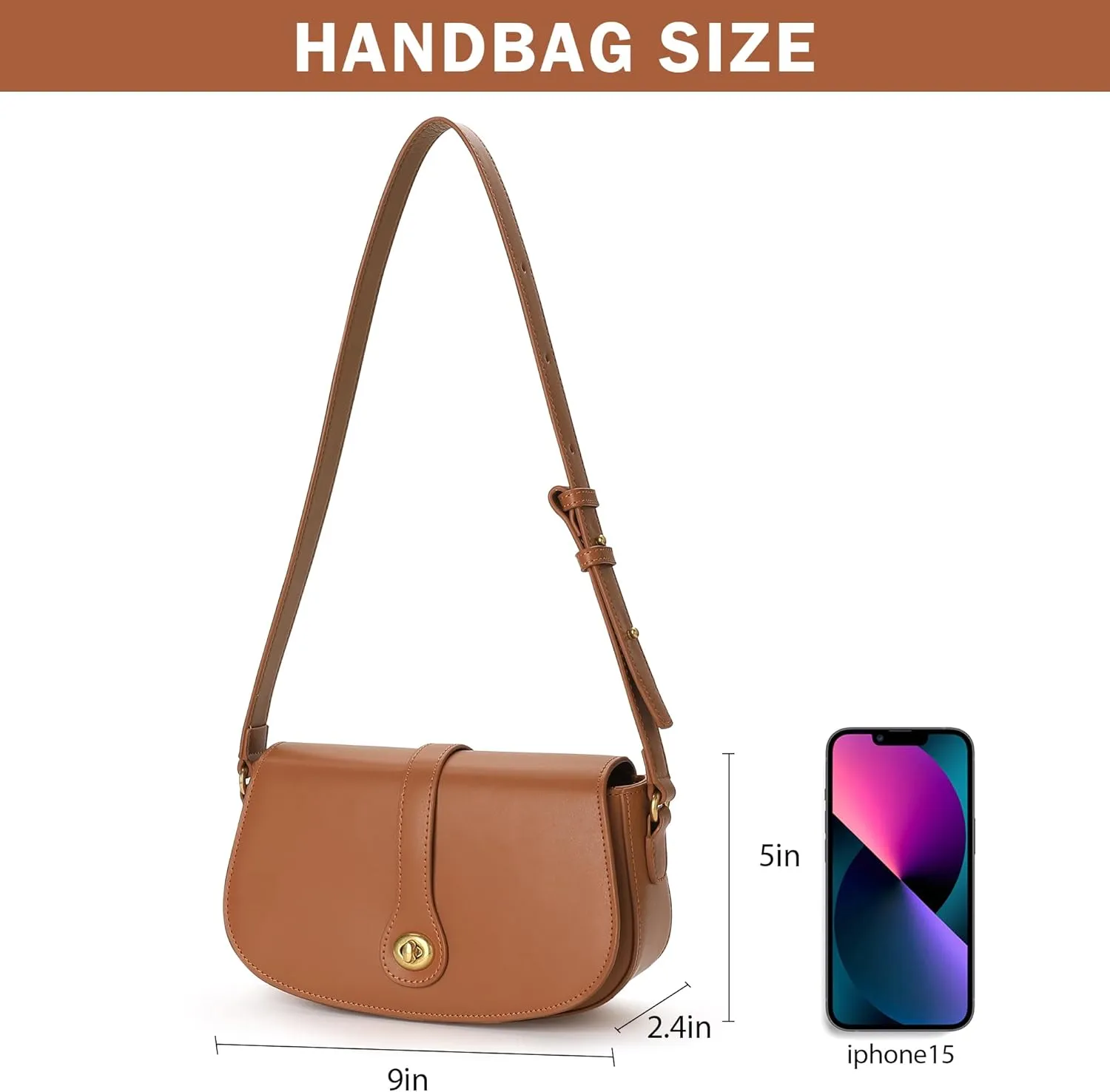 KEVANCHO Leather Shoulder Bag for Women, Women's Fashion Handbags Tote Clutch Bag with Zipper, Gifts for Her