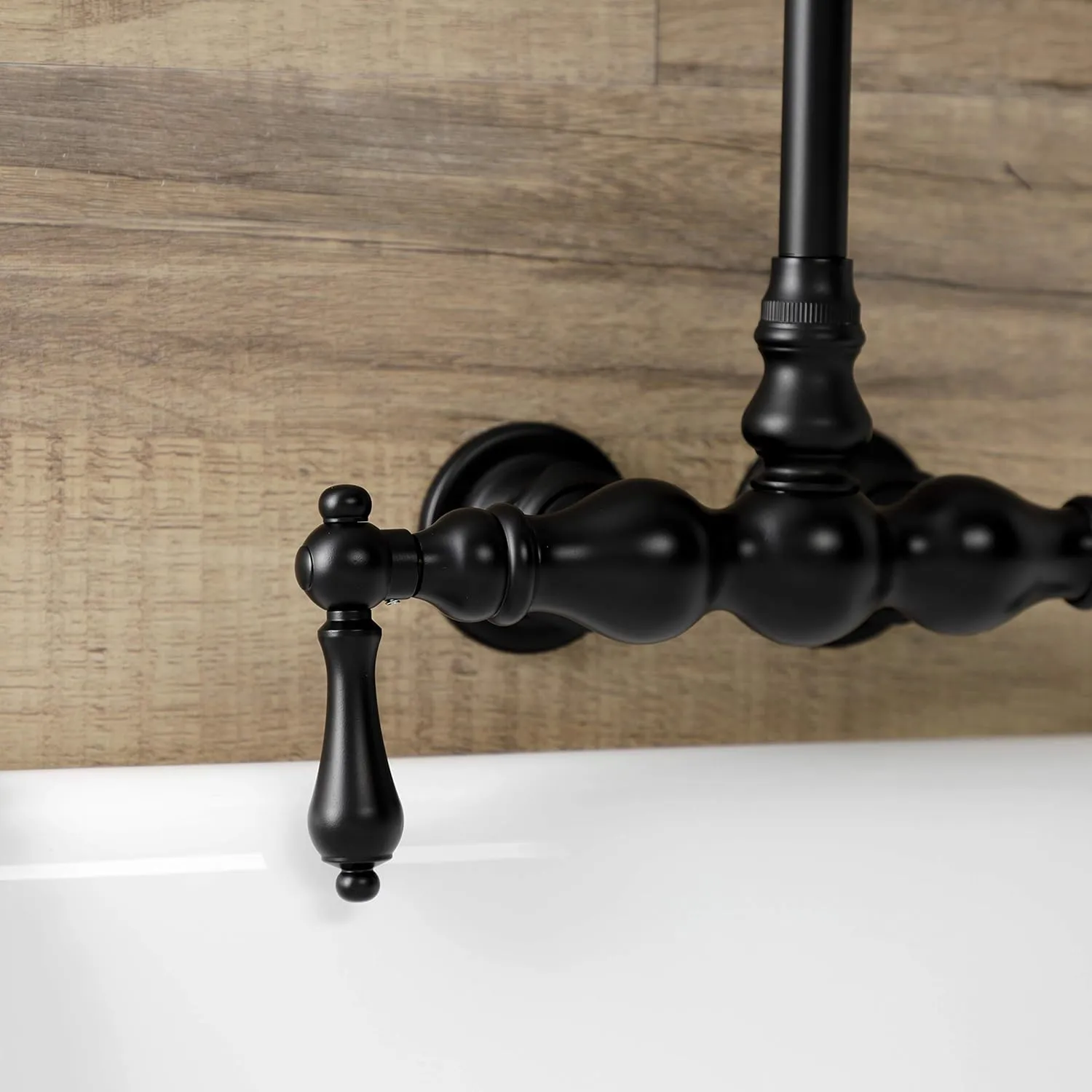 Kingston Brass AE1T0 Aqua Vintage Clawfoot Tub Faucet, Matte Black