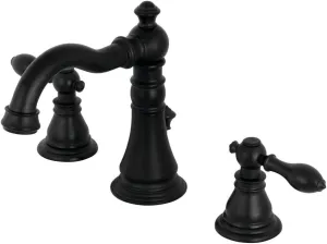Kingston Brass FSC1970ACL American Classic Widespread Bathroom Faucet, 8 x 5.19 x 6, Matte Black