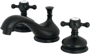 Kingston Brass KS1160BX Vintage Widespread Bathroom Faucet, 5-1/2", Matte Black