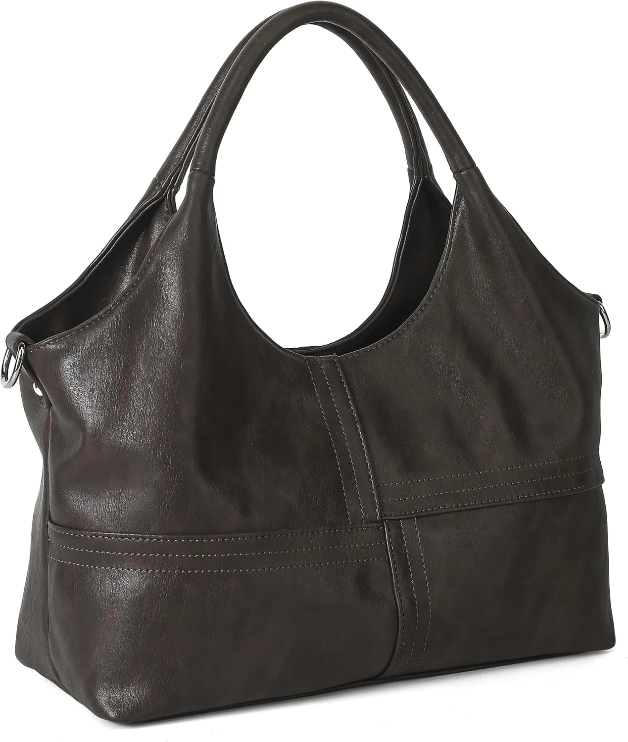 KOGTLA Vegan Leather Purses for Women with Detachable Satchel Strap, Ladies Handbags, Tote Hobo Bags with Top Handle