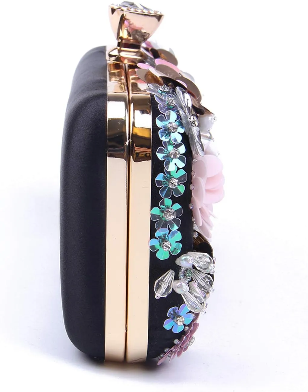 Lanpet Women Clutches Flower Evening Handbag Chain Strap Shoulder Bag