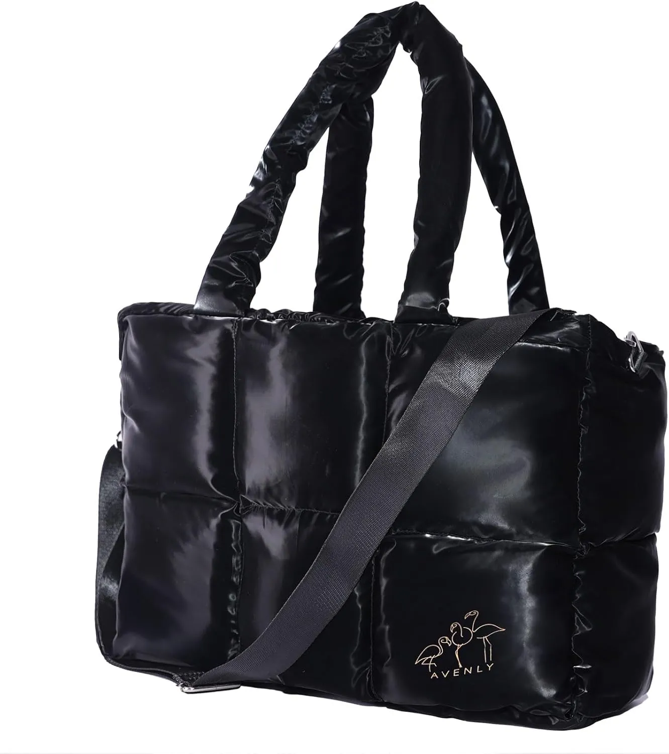 Large Puffer Tote Bag Handbags for Women Shoulder Bags Lightweight Winter Down Cotton Padded Puffy Tote Bag