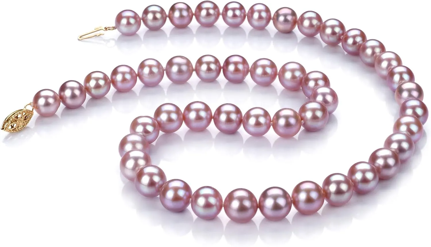 Lavender 8.5-9mm AA Quality Freshwater Cultured Pearl Necklace for Women