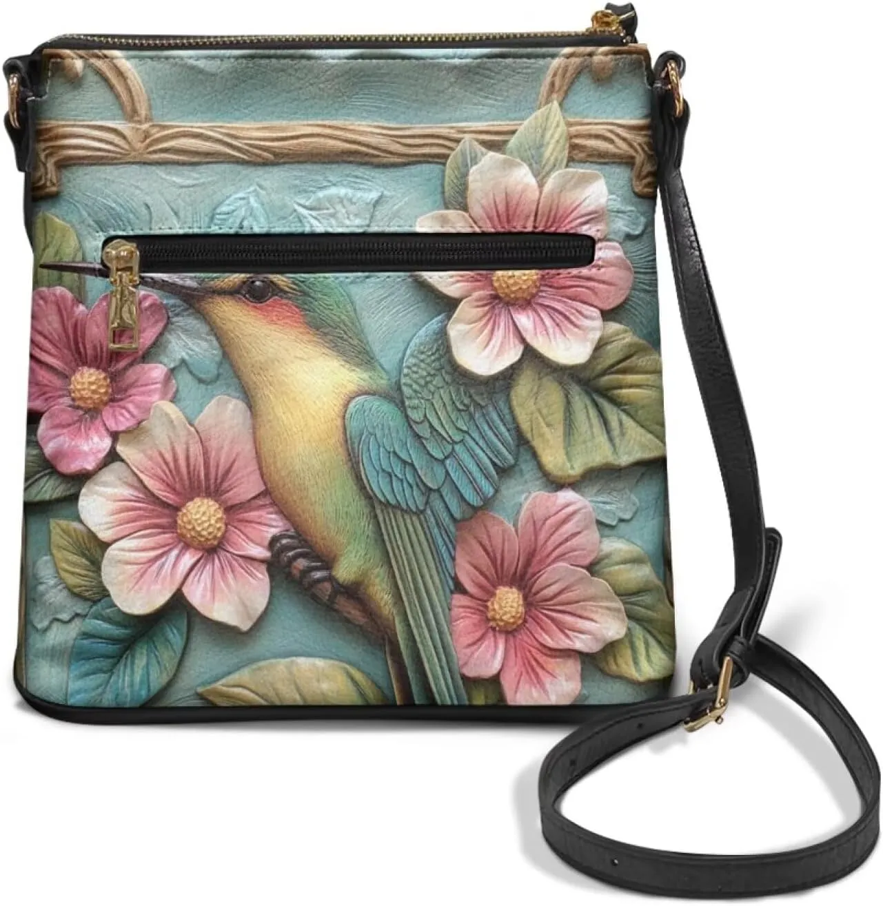 Leather Hobo Bags for Women Crossbody Trendy Shoulder Purses Multi Pockets