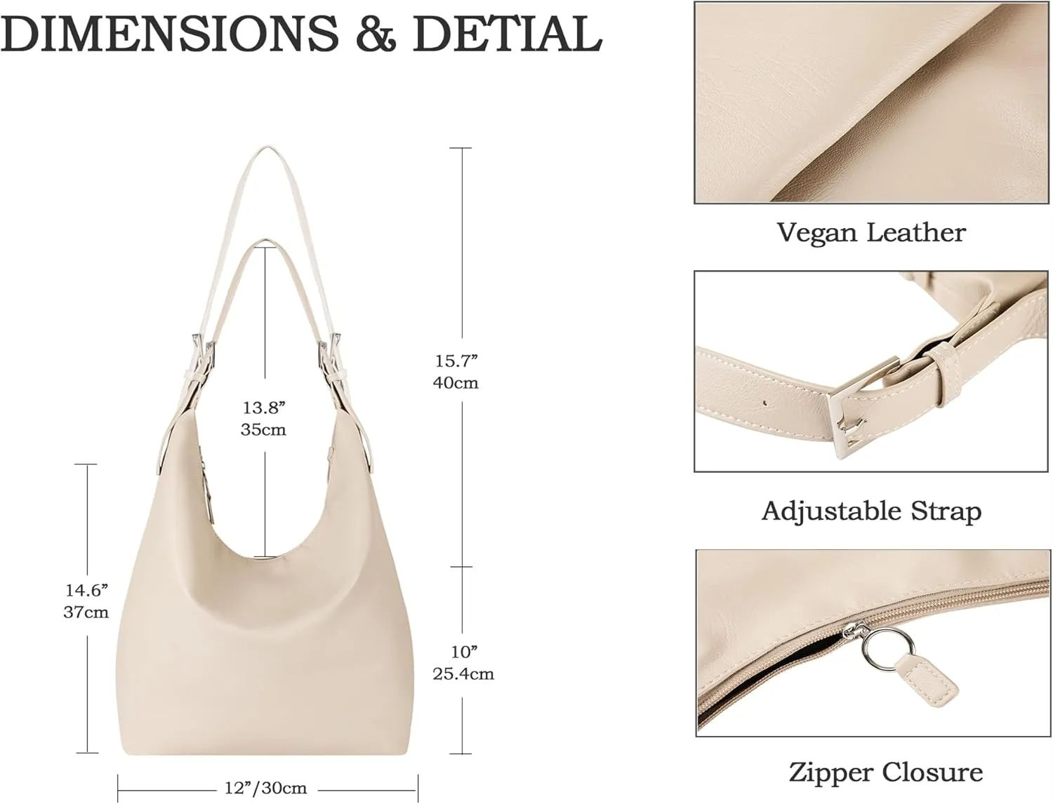 Leather Tote Bag, Oversized Hobo Bags, Large Tote Bag for Women Work, Vegan Leather Handbags Travel