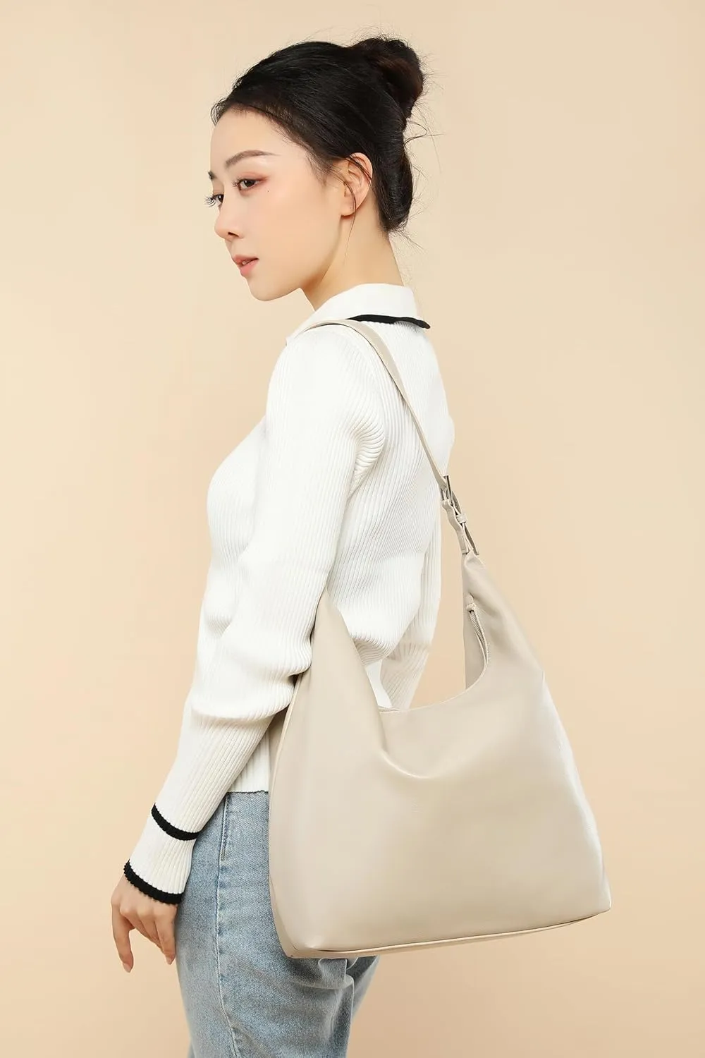 Leather Tote Bag, Oversized Hobo Bags, Large Tote Bag for Women Work, Vegan Leather Handbags Travel