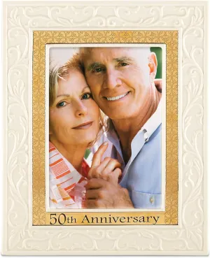 Lenox Portrait Gallery 50th Anniversary Luxury Frame, 5 by 7-Inch - 826478