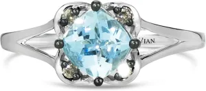 LeVian 14K Gold Cushion-Cut Gemstone & Chocolate Diamond Accented Split-shank Ring (Fancy Brown Color, SI1-SI2 Clarity) Choice of Metal/Stone