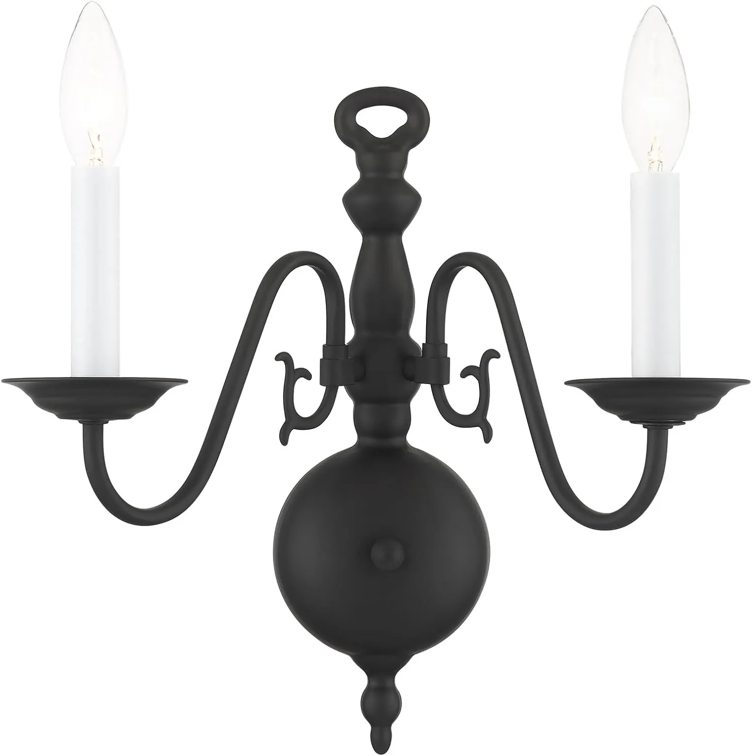 Livex Lighting 5002-04 2 Light Black Wall Sconce