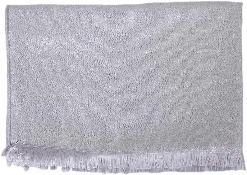 LMVERNA Women's Sparkling Metallic Soft Pashmina Shawls and Wraps Scarf in Solid Colors