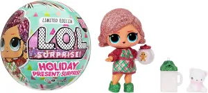 L.O.L. Surprise! Holiday Present Surprise Doll Dreamin' B.B. with 7 Surprises- Limited Edition Collectible Doll Including Sparkly Accessories, Stocking Stuffers Gift for Kids Ages 4 5 6  Years Old