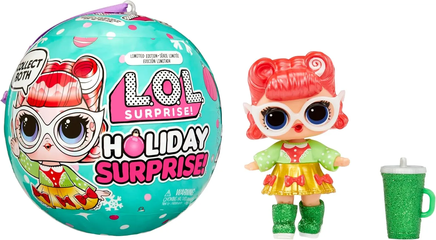 L.O.L. Surprise! Holiday Surprise!- Baking Beauty- with Collectible Doll, 8 Surprises, Holiday Theme, Collectible Dolls, Limited Edition- Great Gift for Girls Age 3 
