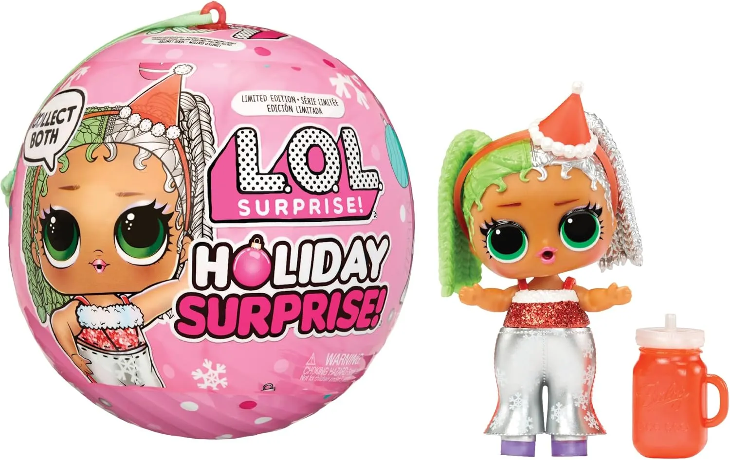 L.O.L. Surprise! Holiday Surprise!- Miss Merry- with Collectible Doll, 8 Surprises, Holiday Theme, Collectible Dolls, Limited Edition- Great Gift for Girls Age 3 