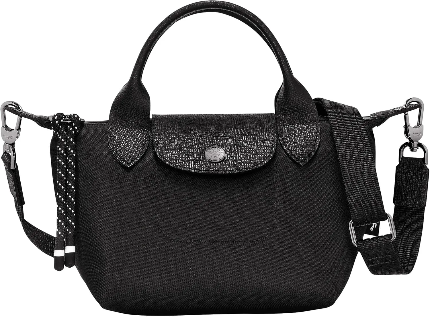 Longchamp 'Le Pliage X-Small Energy Canves Top Handle Tote Shoulder Bag, Black