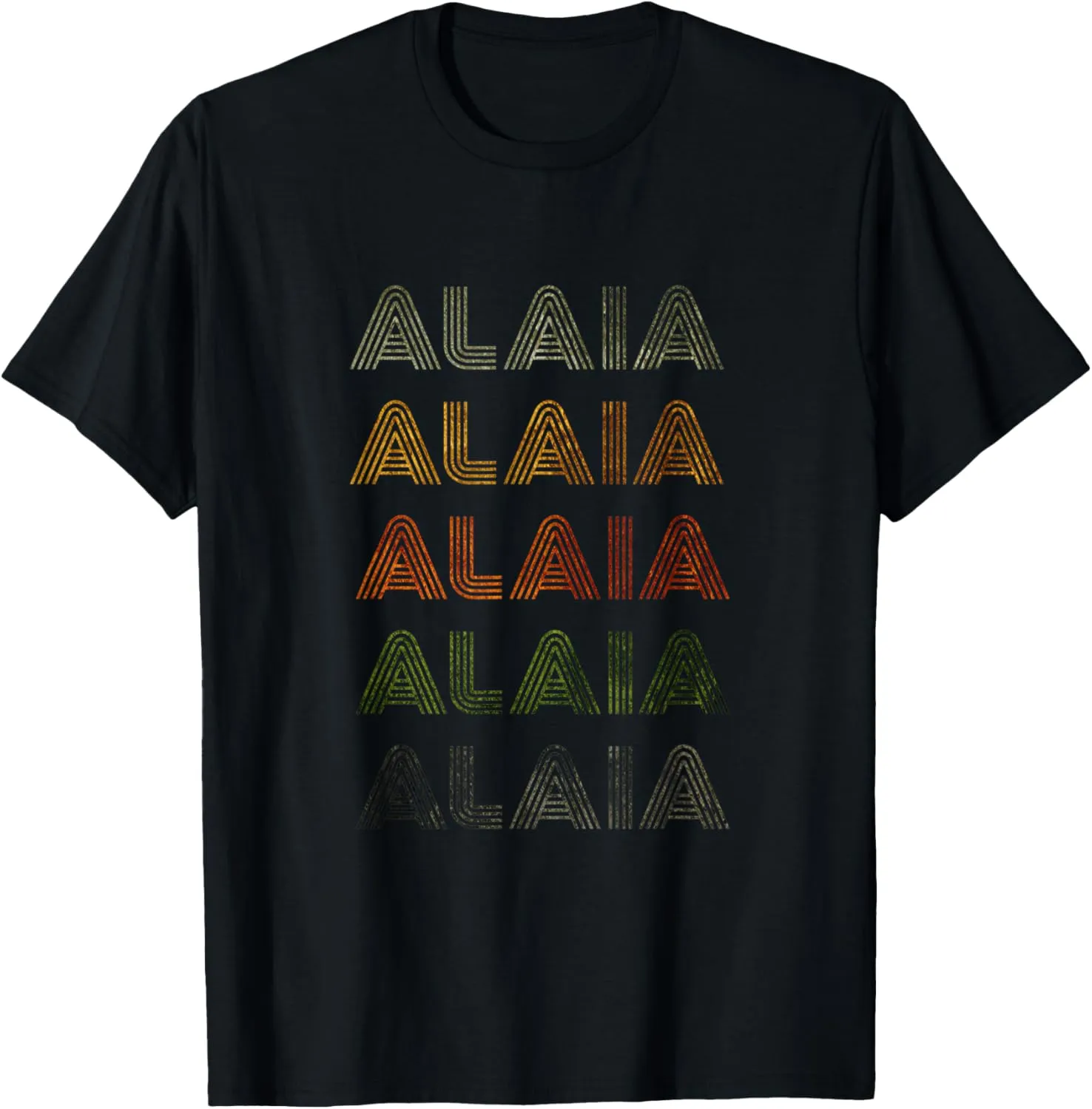 Love Heart Alaia Tee Grunge/Vintage Style Black Alaia T-Shirt