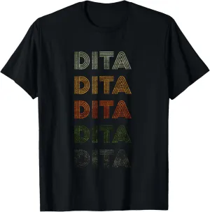 Love Heart Dita Tee Grunge Vintage Style Black Dita T-Shirt