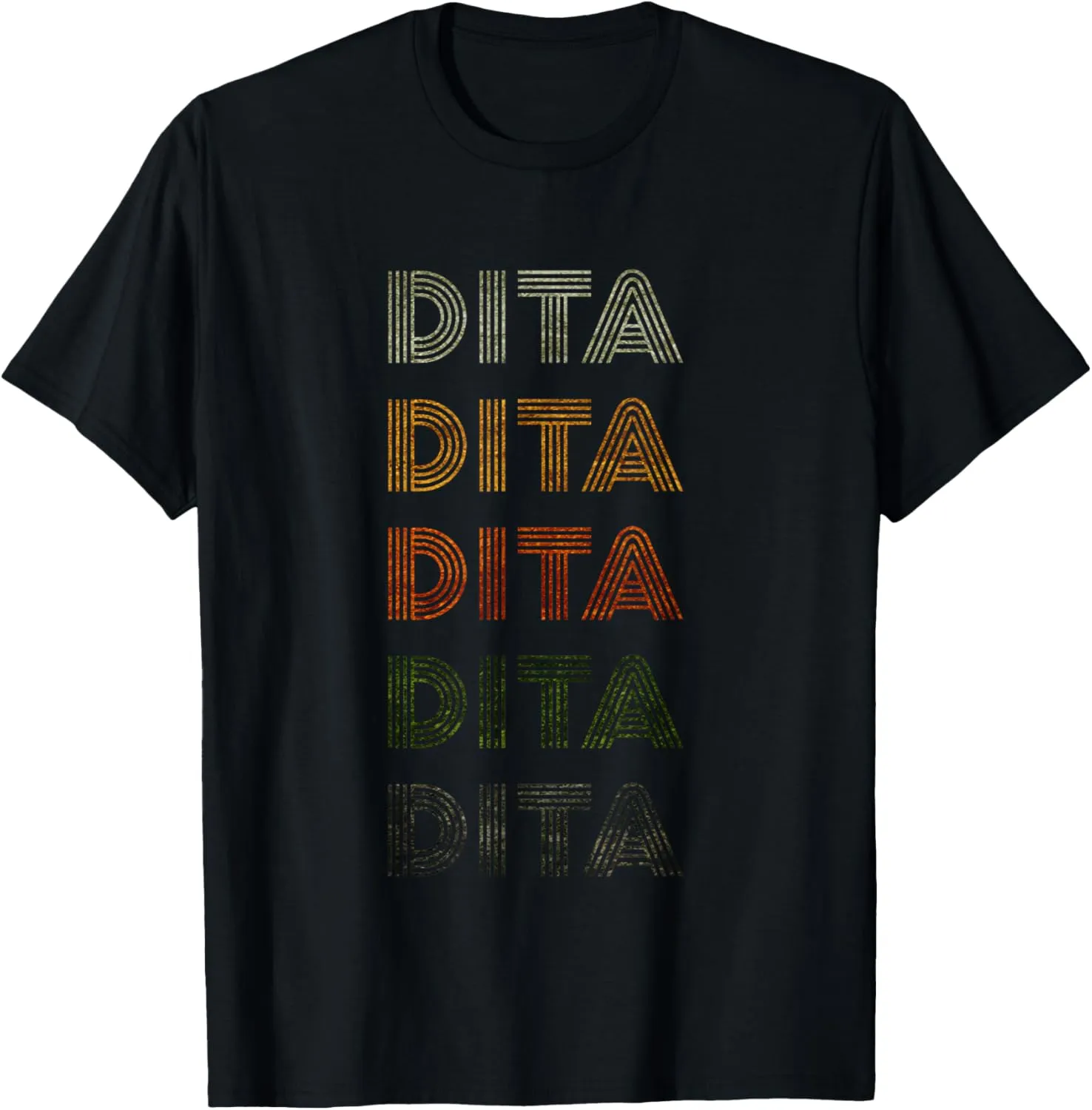Love Heart Dita Tee Grunge Vintage Style Black Dita T-Shirt