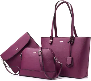 LOVEVOOK Purses for Women Fashion Handbag Set Tote Bags Shoulder Bag Top Handle Satchel Bags